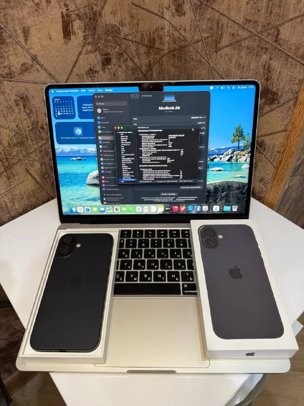 MacBook Air 13 M2, iPhone 16 Plus
