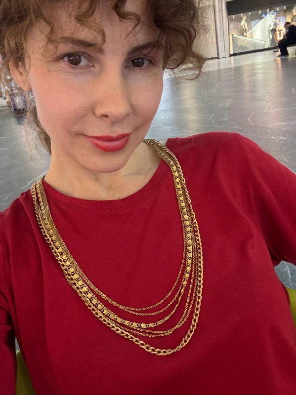 Винтажные цепи MONET золотые 6