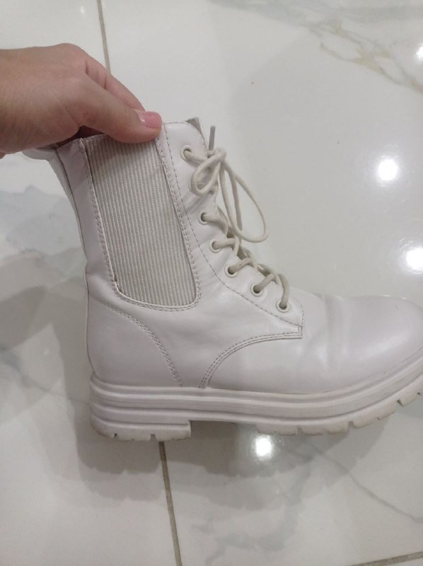 Белые женские ботинки размер 34 3