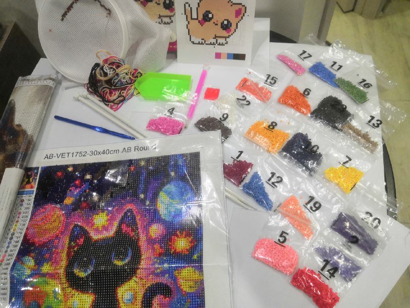 Алмазная мозайка, вышивка, бисер, спицы 2