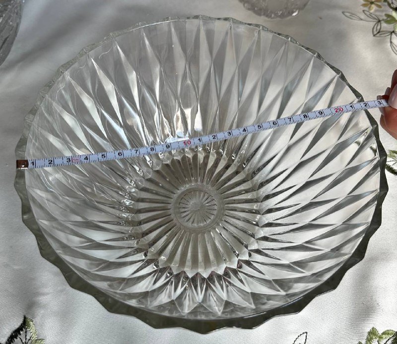 Ваза-салатник из тяжелого стекла