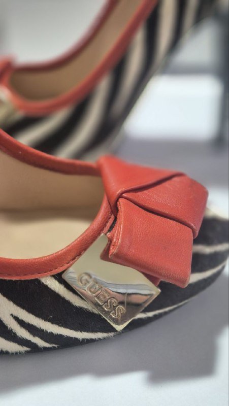 Туфли Guess кожа зебра 3