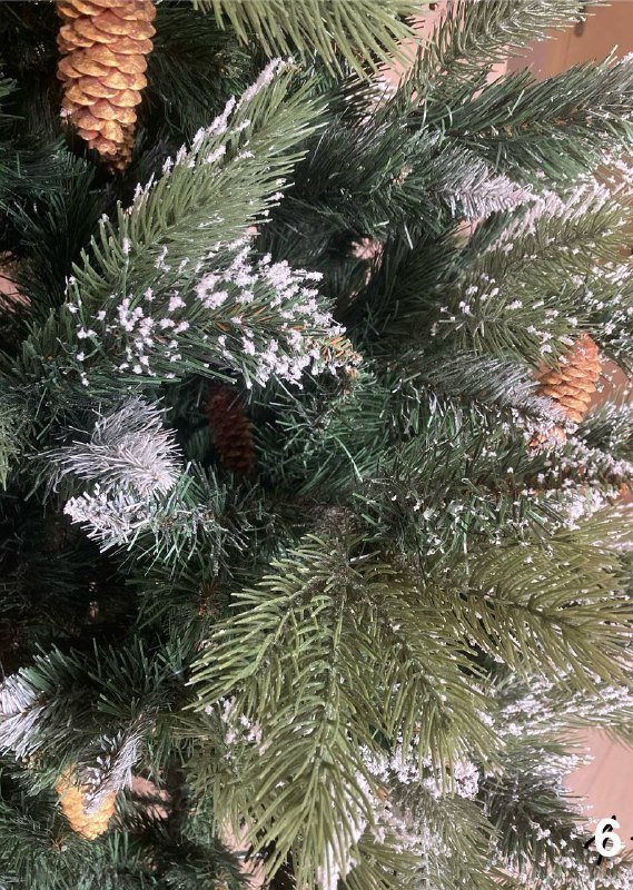 Искусственная елка 220 см, шишки съемные 2