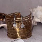 Серьги из серебра с фианитами 1