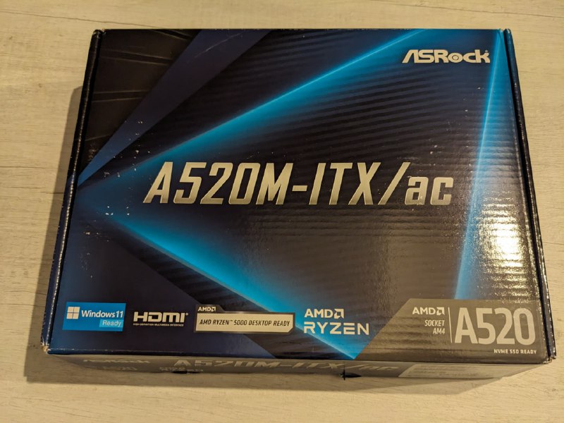 Материнская плата ASRock a520m-itx/ac 4