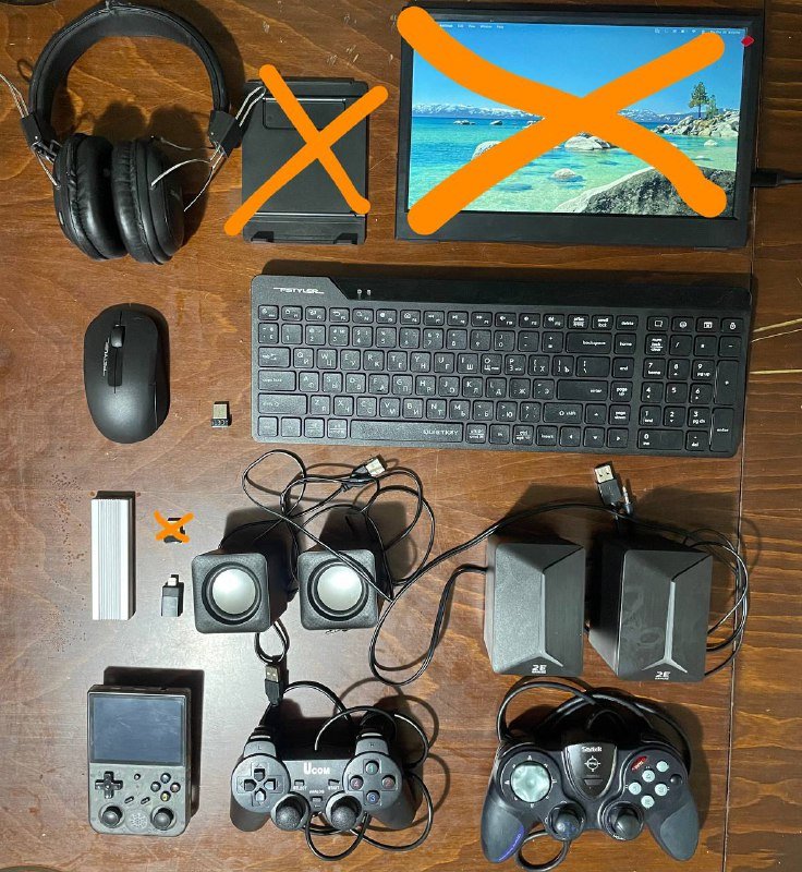 Беспроводные наушники, клавиатура, мышь, переходники, колонки, консоль, геймпады