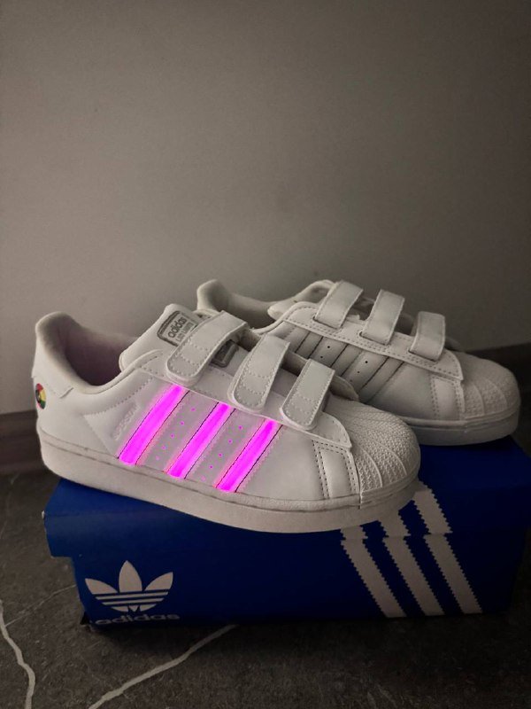 Adidas superstar LED LIGHTS кроссовки женские 3