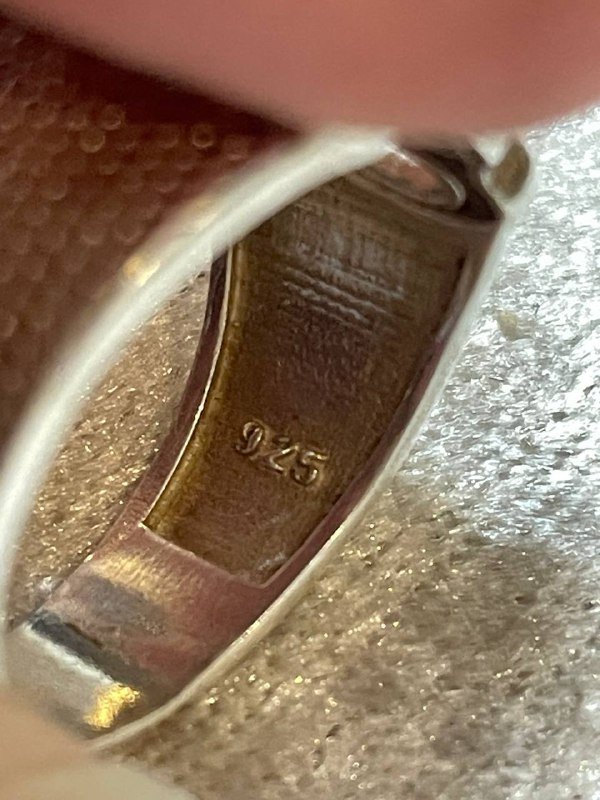 Серебряное кольцо с грузинской надписью 3