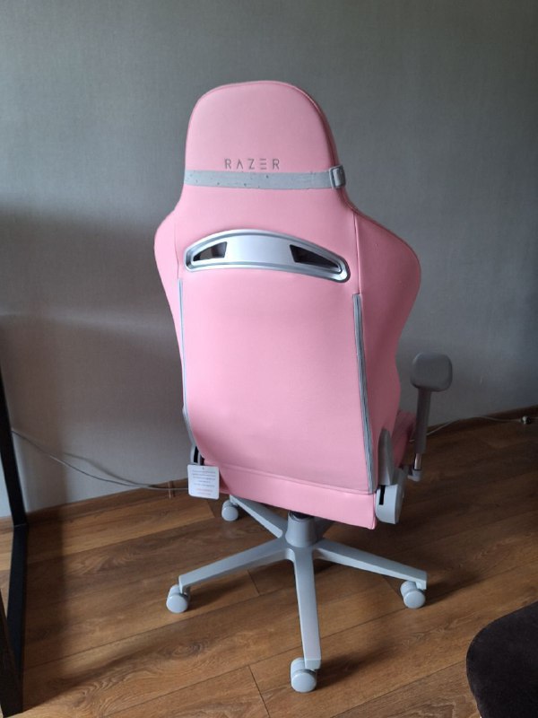 Кресло игровое компьютерное Razer Enki Quartz розовое 2