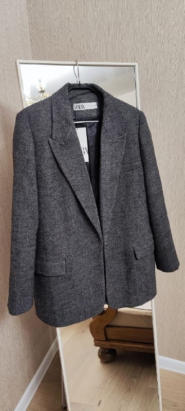 Новые пиджаки ZARA, Голубой, Серый 4
