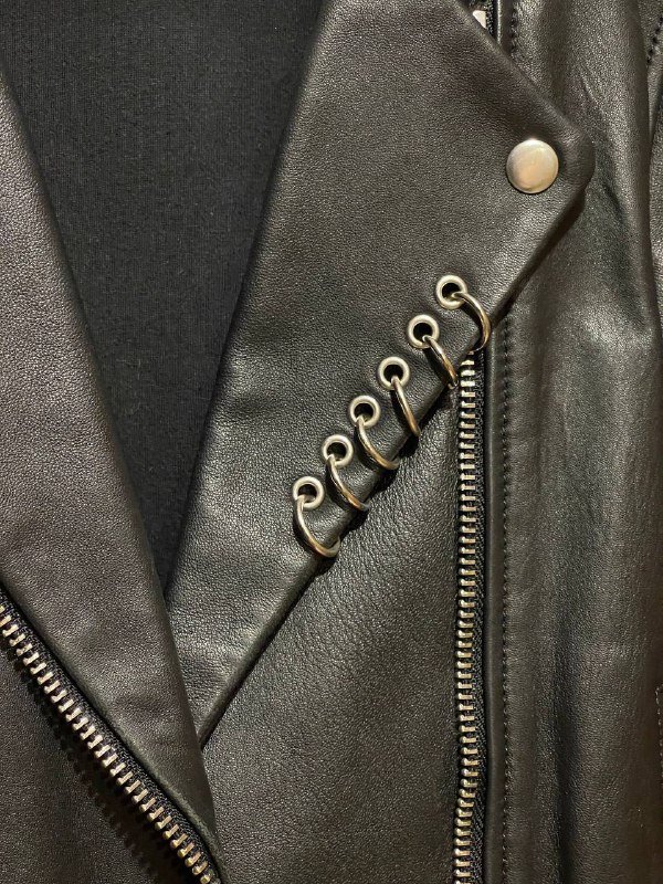 Куртка-косуха Maje из натуральной кожи ягненка, размер S 4