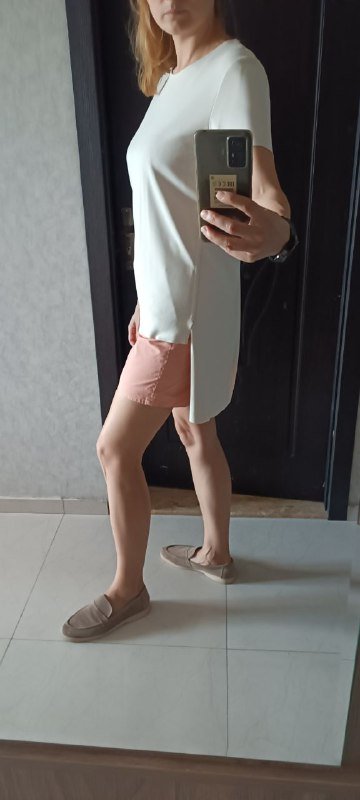 Платье белое COS, бермуды COS, блуза COS, ремень Twin-set, платье Pianura studio 5