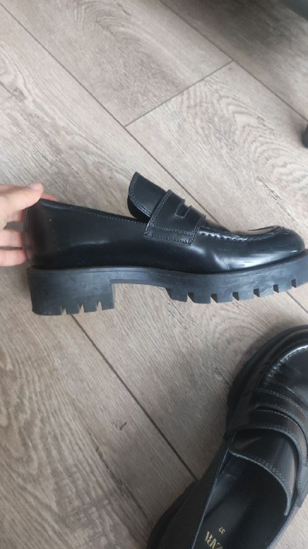 Лоферы Zara из натуральной кожи, размер 37 3