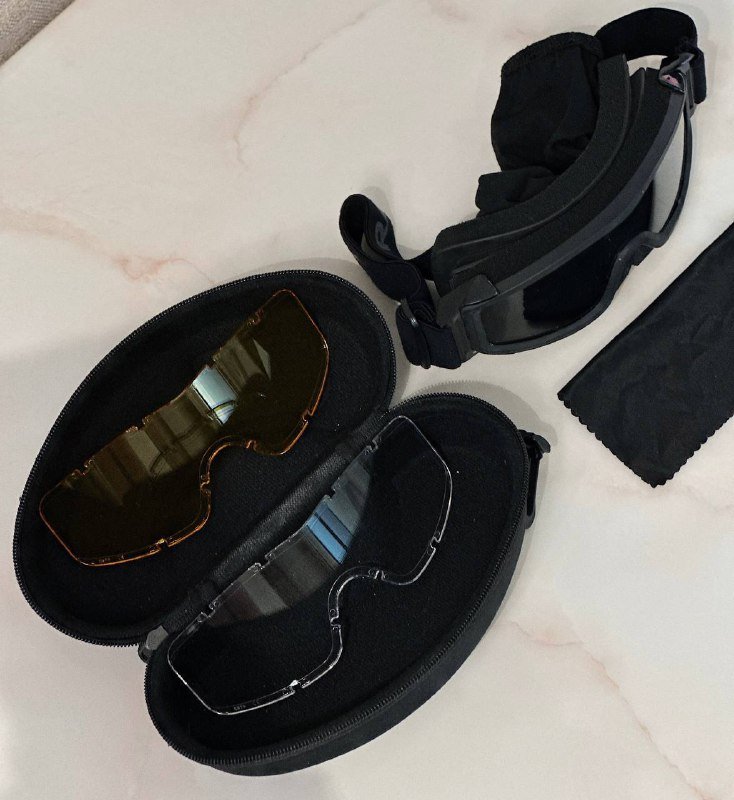 Защитная маска и очки для лыж, мото, скутера, велосипеда