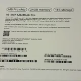 MacBook Pro 16 M5 Pro 24/1TB 7