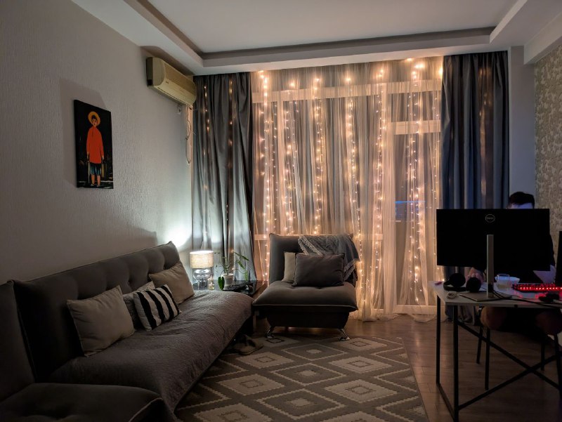 Квартира с двумя спальнями и балконом в аренду 2