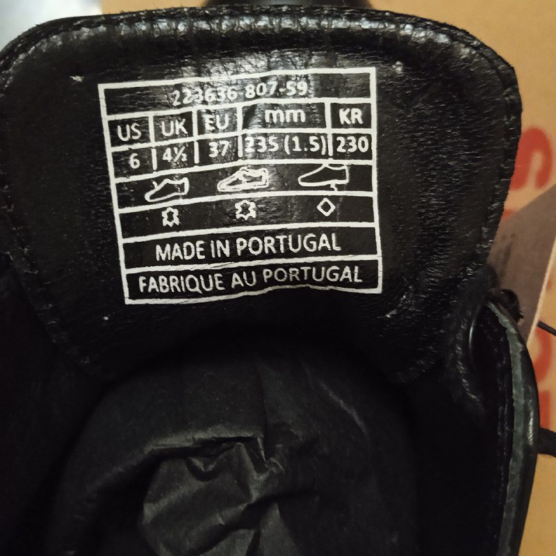 Ботильоны Levi's, размер 36, черные кожаные, каблук 8 см 3