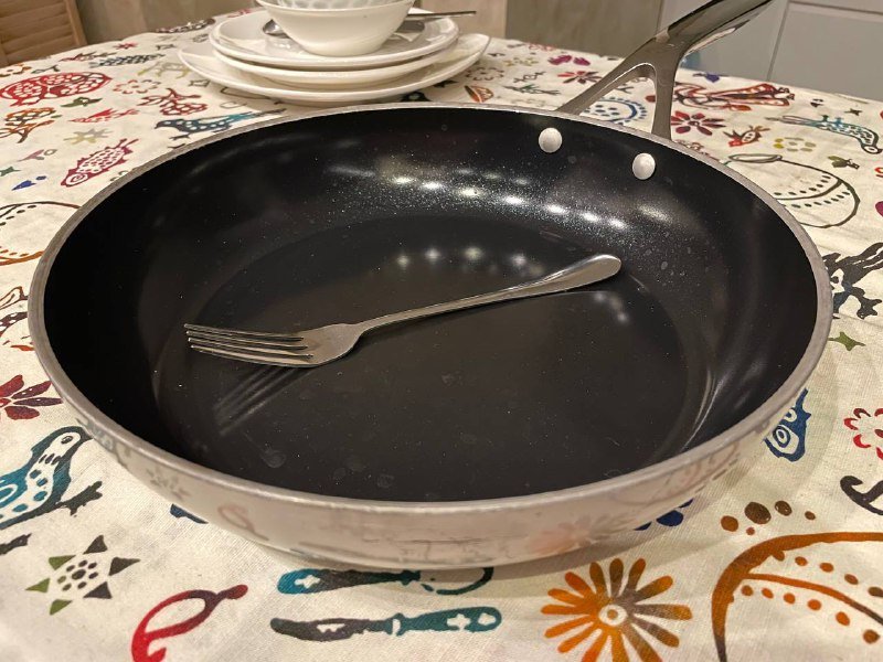 Посуды и кухонные принадлежности: чайник, кружки, тарелки, сковорода и емкости 10