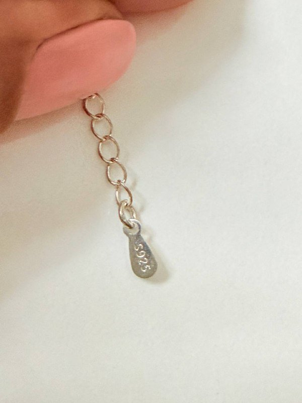 Серебряная цепь с кулоном 925 пробы 7