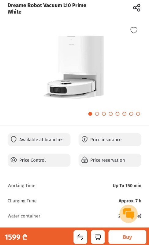 Робот пылесос Dreame L10s Ultra 7