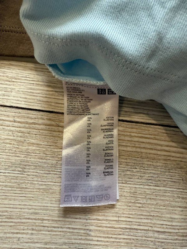 Поло Uniqlo два коричневое и голубое 4