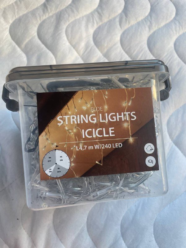 Гирлянда Jysk, гирлянда-сетка, набор стеклянных шаров, настольная елка