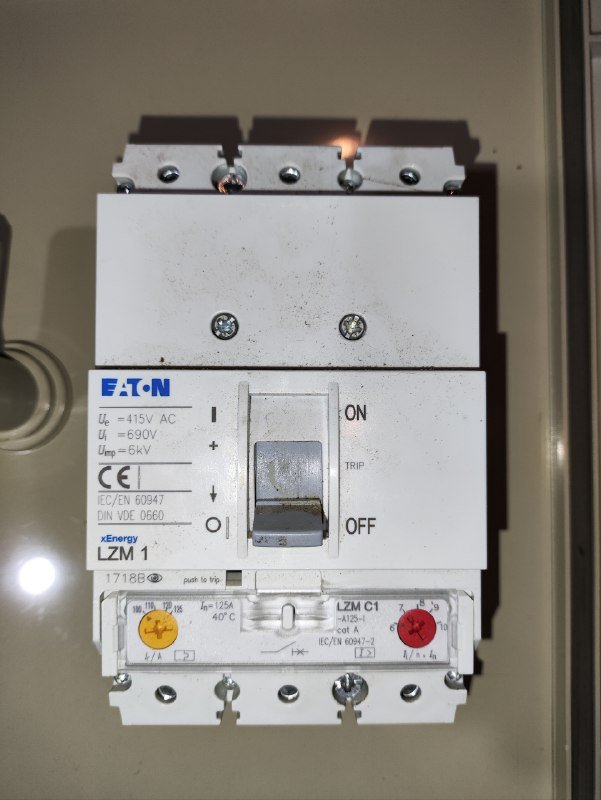 Автоматический выключатель Eaton 3P 125А