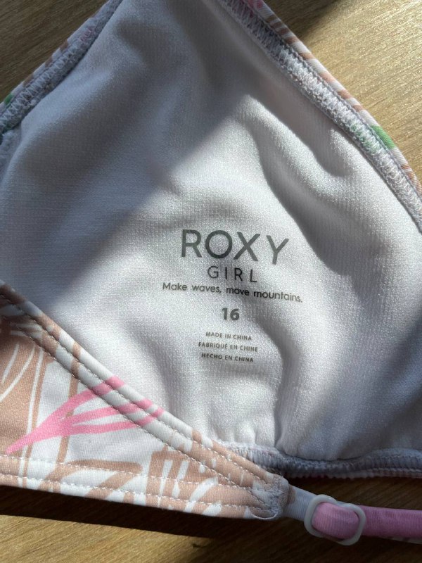 Купальник ROXY с гавайским рисунком, майка в подарок 5