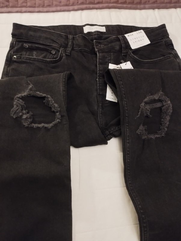 Джинсы мужские Topman 2 пары черные и синие новые 2