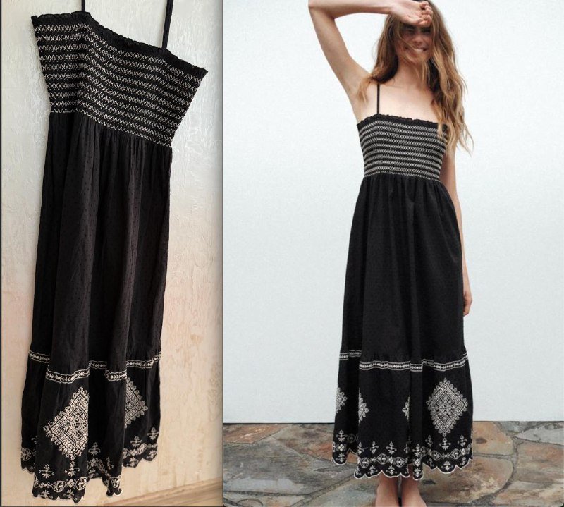 Черный сарафан, сарафан в ретро стиле с поясом 2