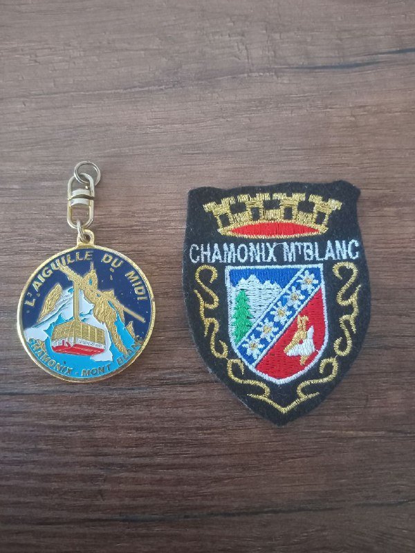Вышитая эмблема Шамони-Монблан, Франции, металлический брелок 3