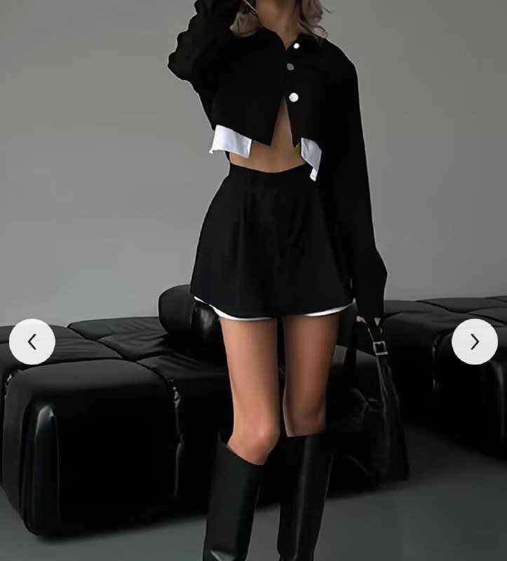 Женские костюмы красный, черный 5