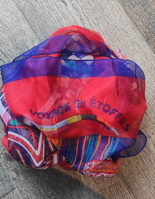 HERMES silk scarf Voyage en etoffes 3