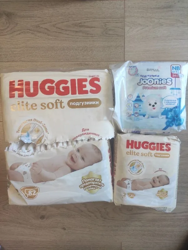 Памперсы Huggies Elite Soft, Joonies