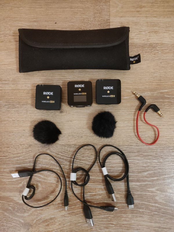 Радиосистема Rode Wireless GO II, переходник, разветвитель аудио 2