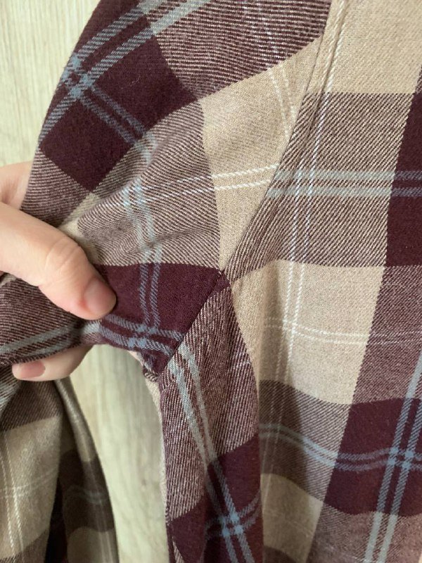 Платье фланель Uniqlo размер S свободное на М с карманами 3