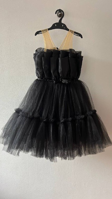 Детские платья чёрное, жёлтое, розовое