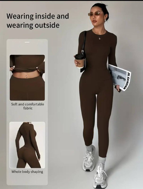 Толстовка oysho, хлопок, Костюм для йоги 3