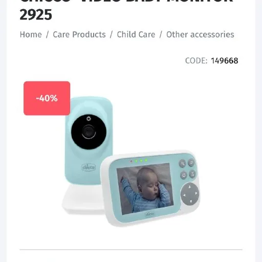 Chicco video baby monitor