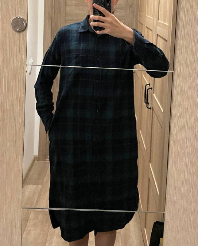 Фланелевое платье Uniqlo женское 5