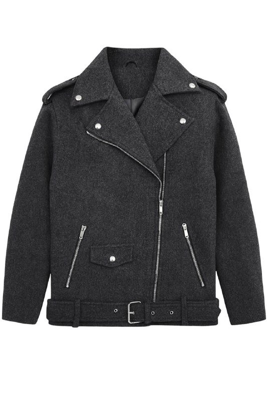 Утепленная косуха-пальто женская М 4