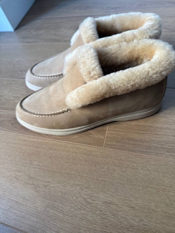 Женские ботинки с натуральным мехом и замшей 38-39 размер 4