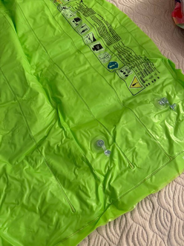 Надувной круг, надувной матрас с подголовной подушкой 4