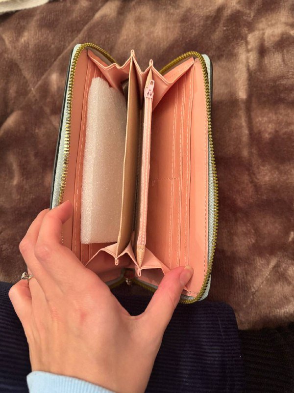 Кошелек женский мягкий на молнии 2