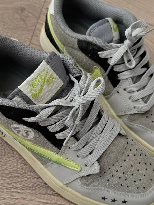 Кроссовки Nike Air, серо-оранжевые 1