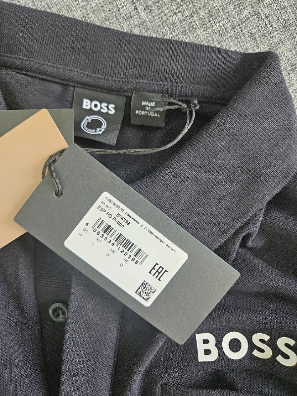мужские и женские чёрные футболки поло HUGO BOSS 4