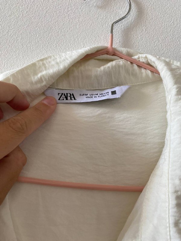 Женское мини-платье Zara белое размер M 5