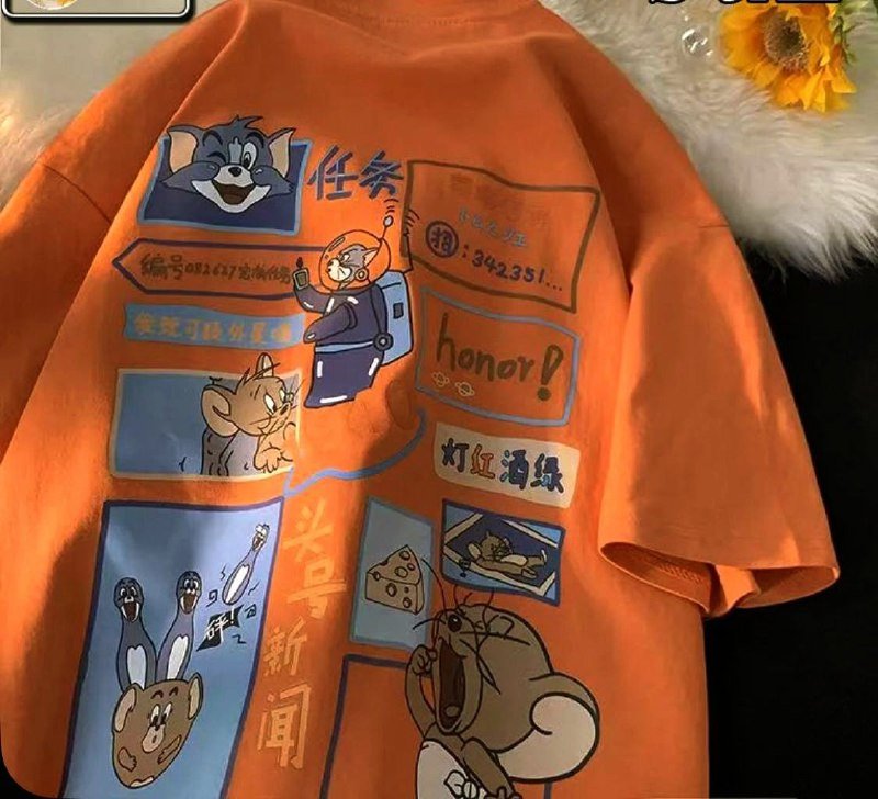 Зелёная и оранжевая футболки размер M и L