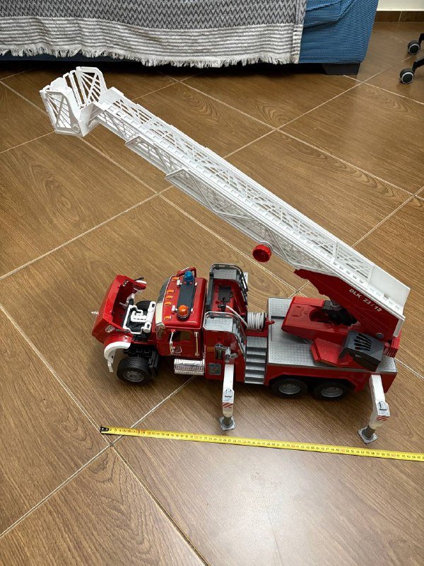 Пожарная машина Mack, эвакуатор Man с джипом Bruder