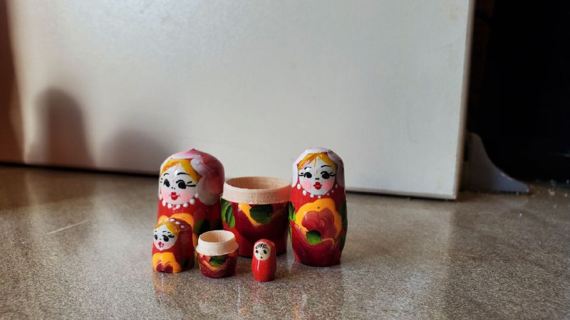 Матрёшки ручного изделия, комплект из 10 штук 5
